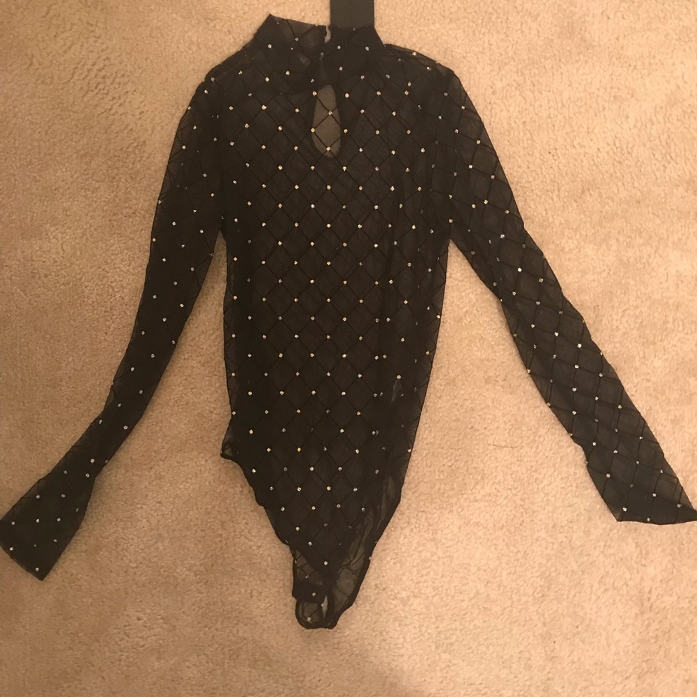 PRICE DROP! Fashion Nova mesh boy suit